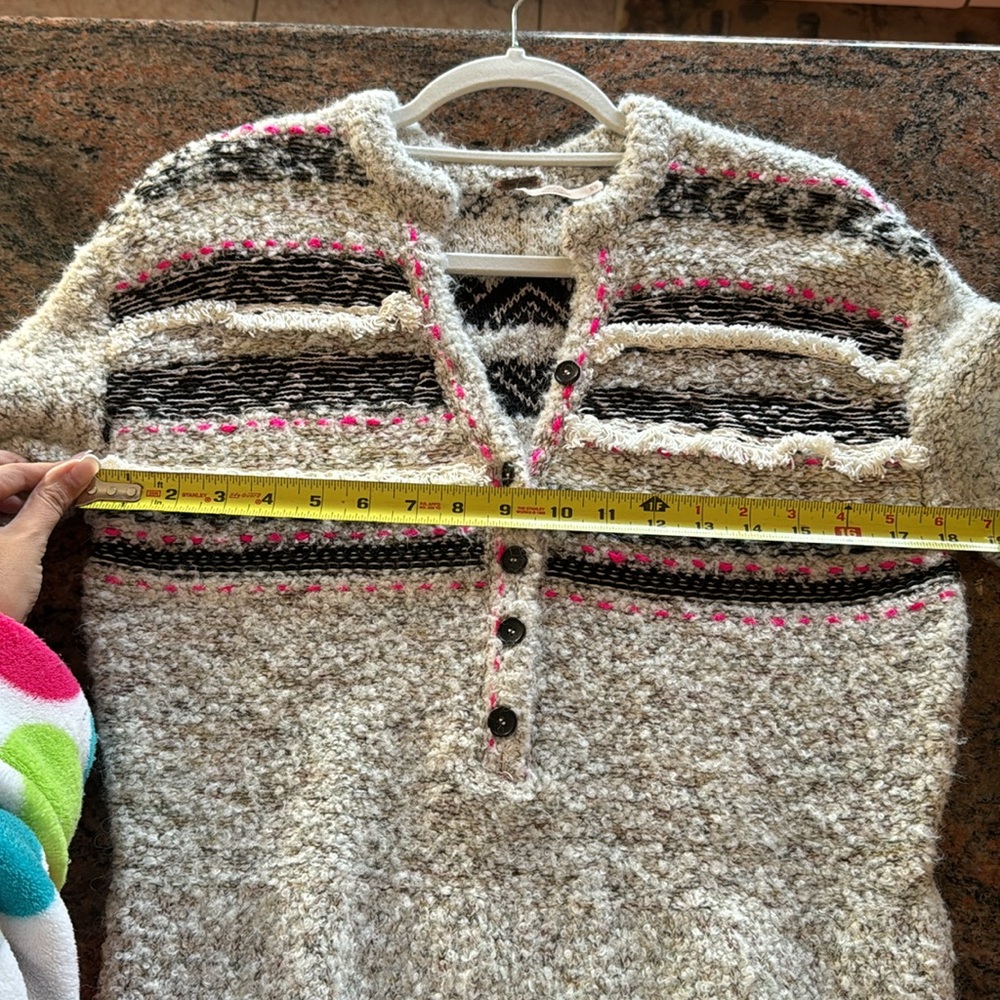 Free People Color Pop Henley Sweater - Picture 6 of 7